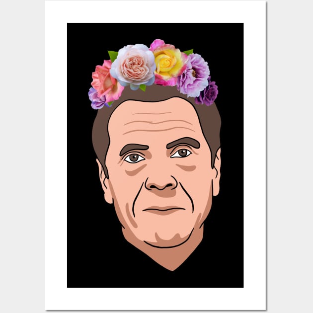 Andrew Cuomo With Flower Crown Wall Art by isstgeschichte